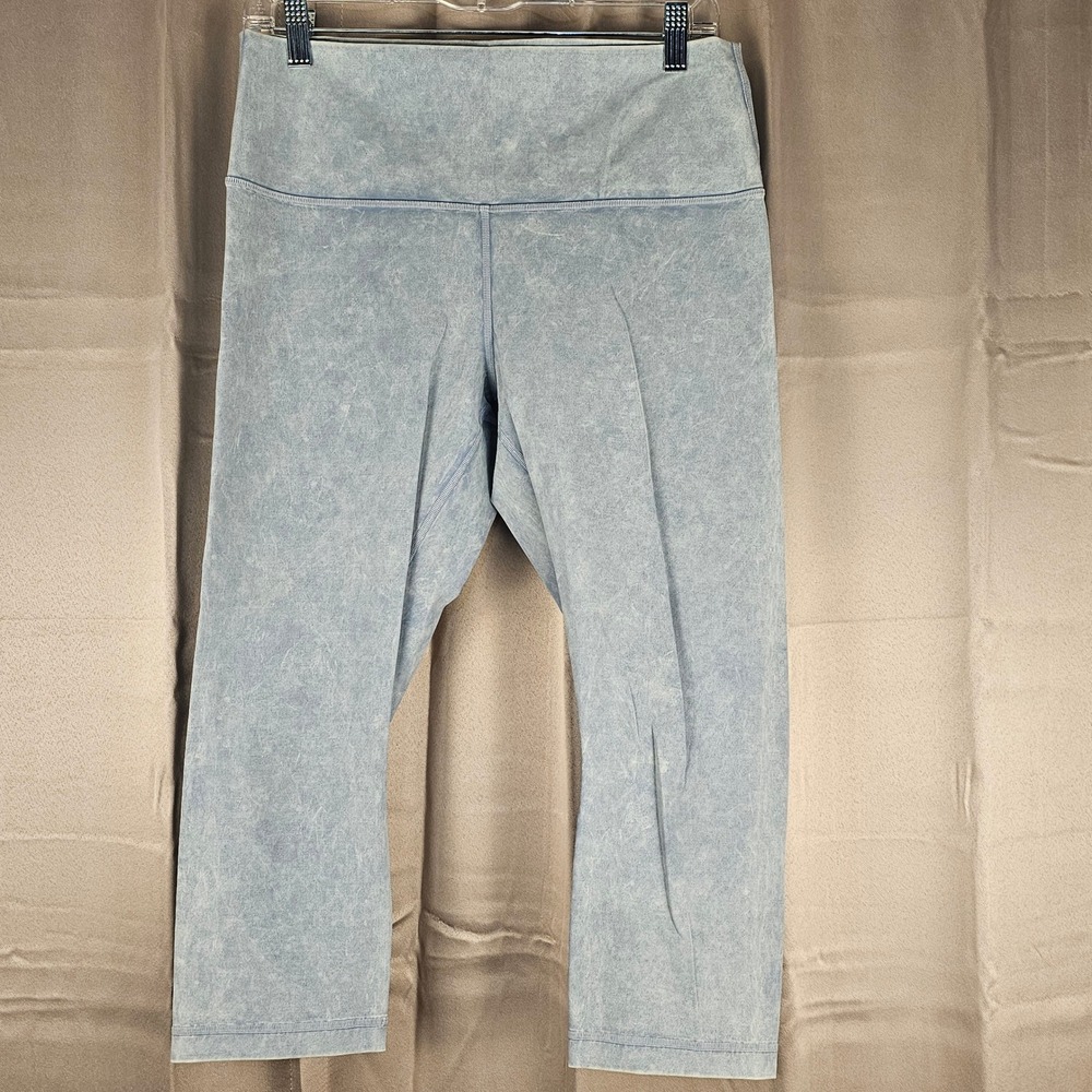 Lululemon Womens Snow Washed Wunder Under High Rise Crop Pants 12